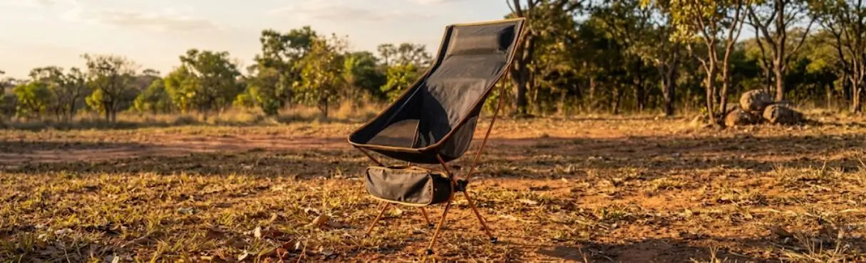 Cadeiras dobráveis confortáveis para praia, camping, pesca e atividades ao ar livre.