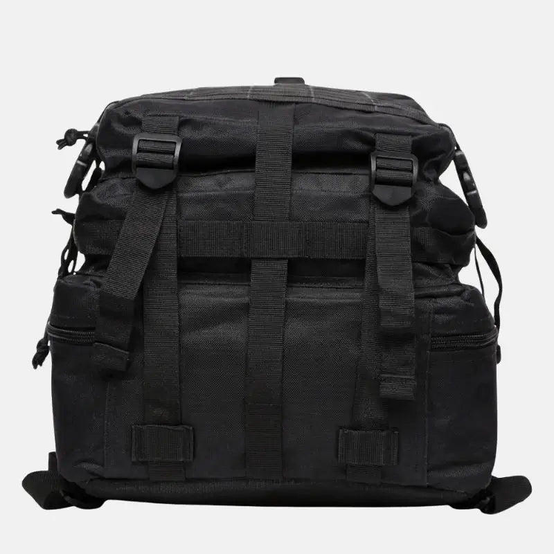 Mochila militar tática Warrior Crosbel preta com base reforçada e cintas de compressão